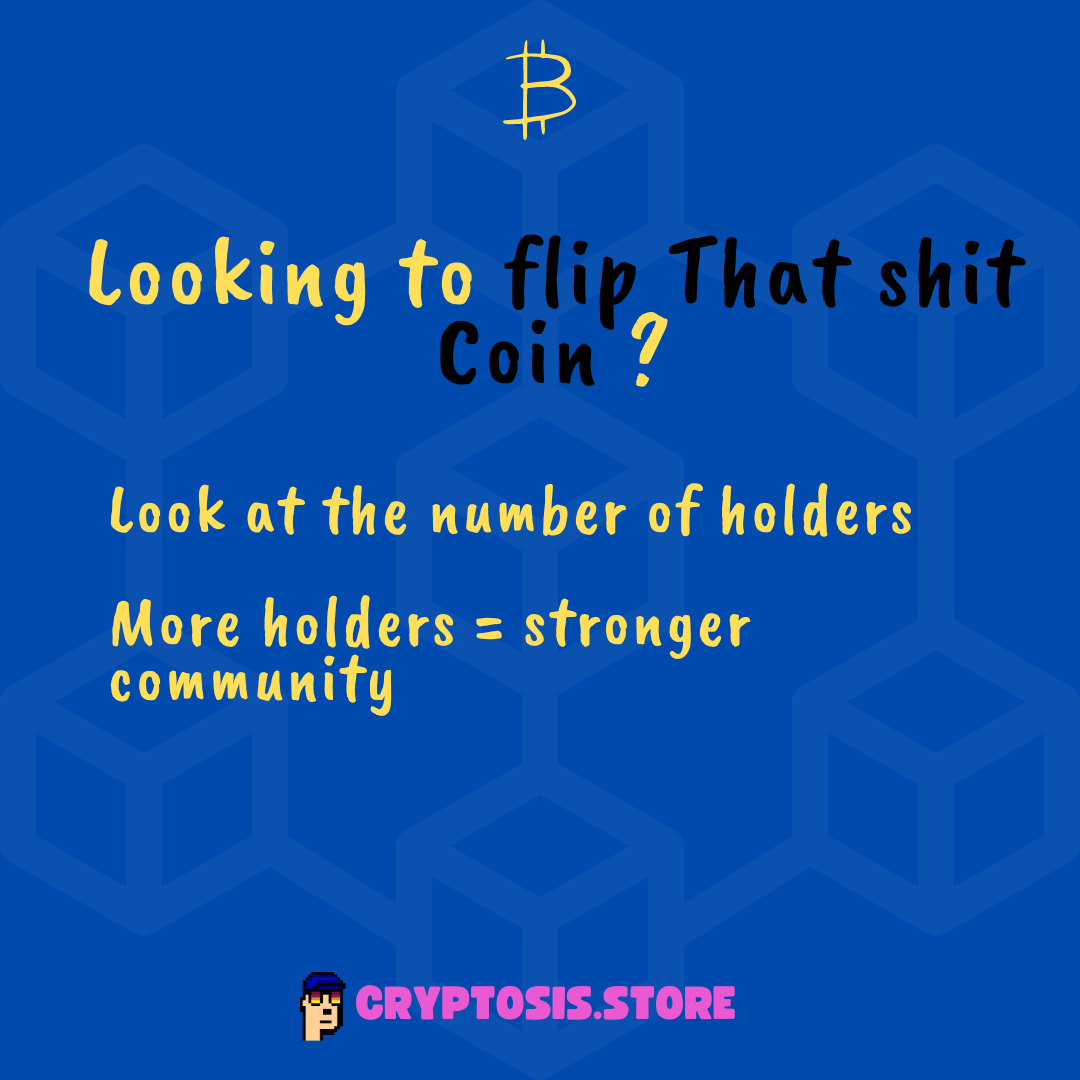 Cryptosis_store's tweet photo. 🚀 Before diving into a meme coin investment, make sure to check a few key factors! Look at the number of holders—more holders typically mean a stronger and more engaged community. Want to know more? https://t.co/wBwLy2GVnZ 
#memecoin #memecoins #shitcoin #dyor #cryptotips https://t.co/o3nFOUUJWx