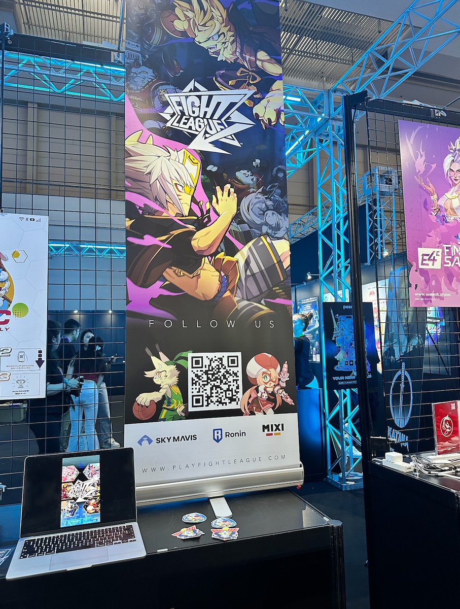 GM IVS 🪩
Find us at the Fight League booth! Get a sneak peek of our game trailer.

⚔️ If you see us at the Ronin event tonight we have stickers and Bastion Chief roles to giveaway

<a href="/IVS_Official/">IVS【公式】| IVS2026 7月1日-3日開催</a> <a href="/Ronin_Network/">Ronin</a> <a href="/SkyMavisHQ/">Sky Mavis</a> <a href="/mixi_PR/">株式会社MIXI</a>