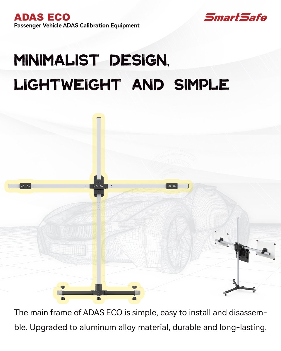 SmartSafe7's tweet photo. ADAS ECO is an economical passenger vehicle ADAS calibration device, supporting calibration for six major systems: LDW, ACC, AVM, NVS, BSD, and RCW. 
#adas #adascalibration #ldw #acc #avm #nvs #bsd #rcw #adascalibrationtool https://t.co/kN6d0Vphn5