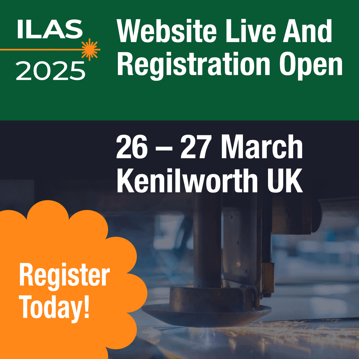 🌟 The ILAS 2025 Website is live &amp; registration is now open!
loom.ly/3utMG-w

Check out the Abstracts template &amp; the venue pages for details. 

👀 Keep an eye on the website for more info posted throughout the summer.

#ailu #ILAS #ILAS2025 #laserevents #laserapplications