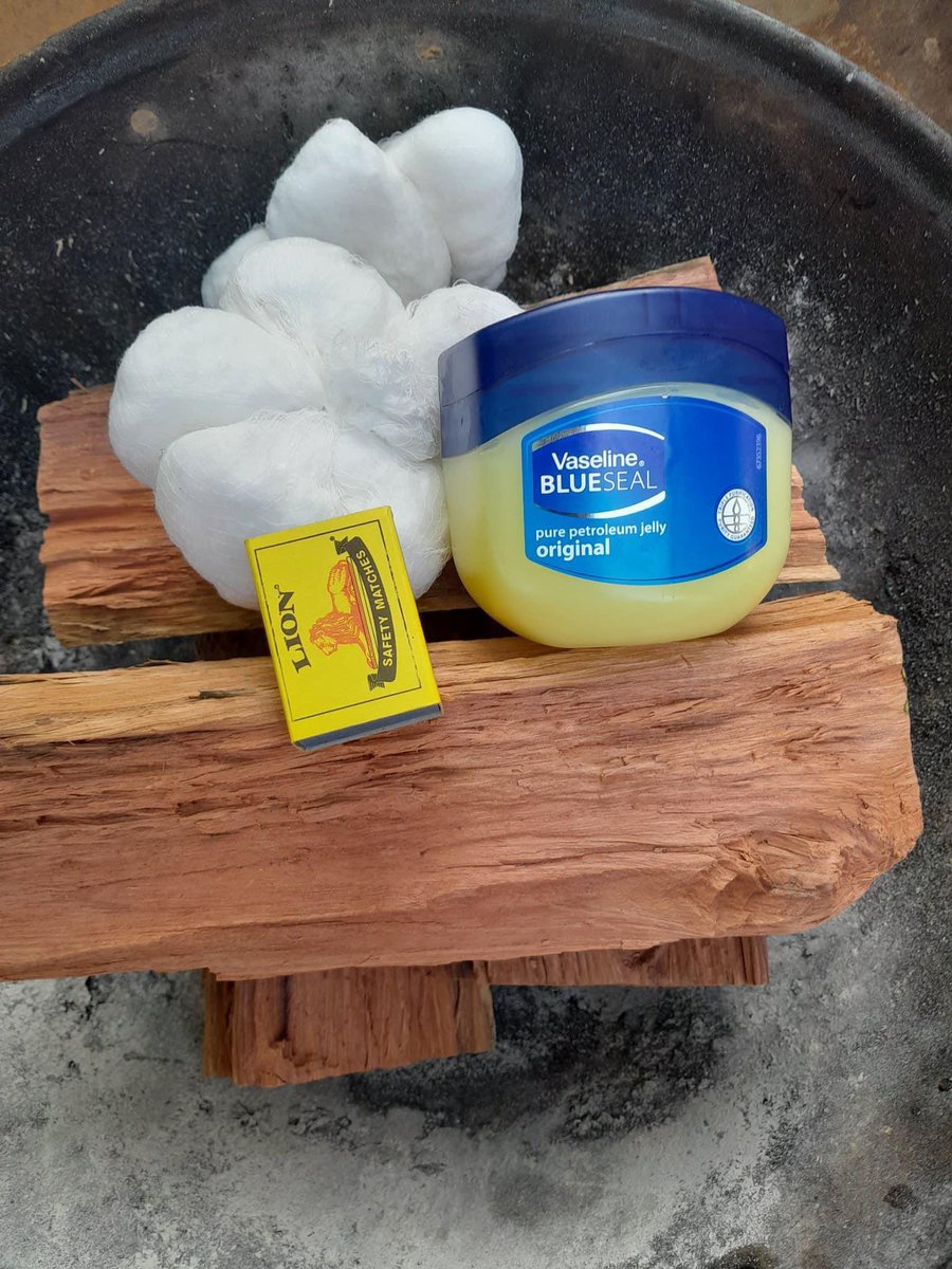 Ndi_Muvenda_'s tweet photo. Coat cotton balls with petroleum jelly instead of firelighters. The fire burns longer. 

You're welcome ☺️ https://t.co/VZN30LJgGQ