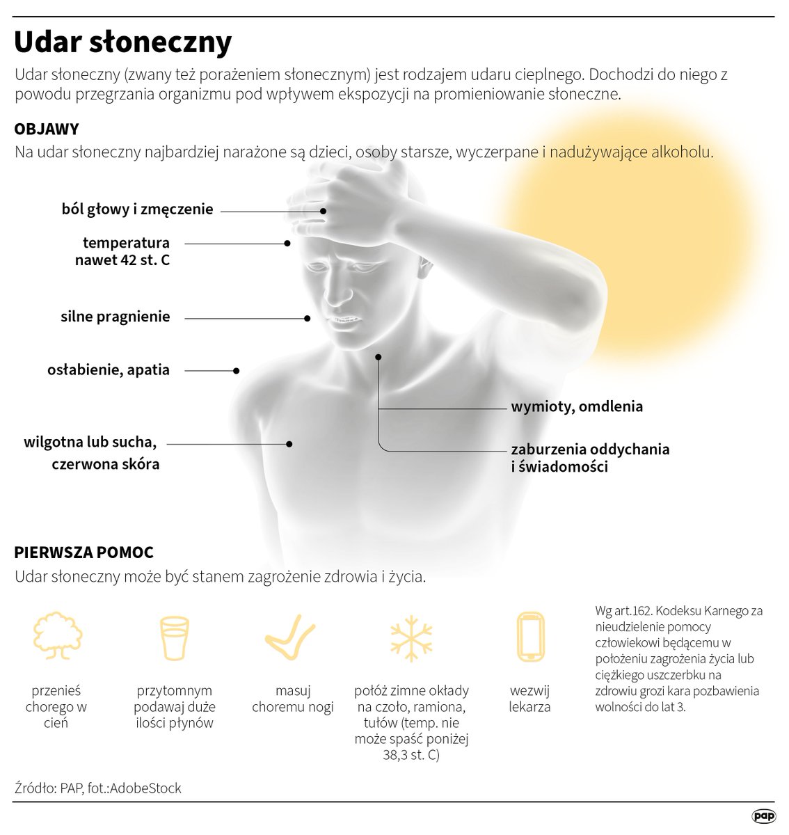 PAPMediaRoom's tweet image. Jakie są objawy udaru słonecznego? Co możemy zrobić aby udzielić pomocy poszkodowanemu?

#papmediaroom #upał #pogoda #udarsłoneczny