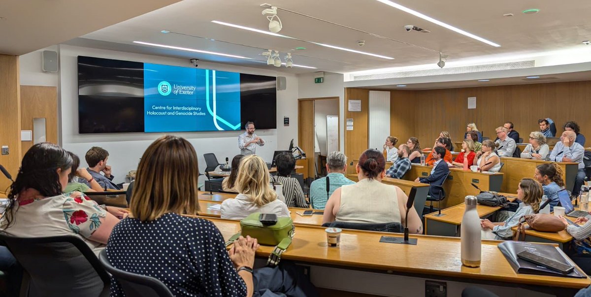 UoE Interdisciplinary Holocaust & Genocide Studies (@exetercihgs) on Twitter photo Thank you to everyone who attended our launch yesterday afternoon! Here is <a href="/ExeterCIHGS/">UoE Interdisciplinary Holocaust & Genocide Studies</a> director <a href="/DavidTollerton/">David Tollerton</a> introducing the centre. Other presentations came from Deputy Pro-Vice-Chancellor Adam Watt, <a href="/JVStudiesExeter/">Justice and Violence Studies @ Exeter</a> director Arely Cruz-Santiago, and historian Dr Gemma Clark Thank you to everyone who attended our launch yesterday afternoon! Here is <a href="/ExeterCIHGS/">UoE Interdisciplinary Holocaust & Genocide Studies</a> director <a href="/DavidTollerton/">David Tollerton</a> introducing the centre. Other presentations came from Deputy Pro-Vice-Chancellor Adam Watt, <a href="/JVStudiesExeter/">Justice and Violence Studies @ Exeter</a> director Arely Cruz-Santiago, and historian Dr Gemma Clark