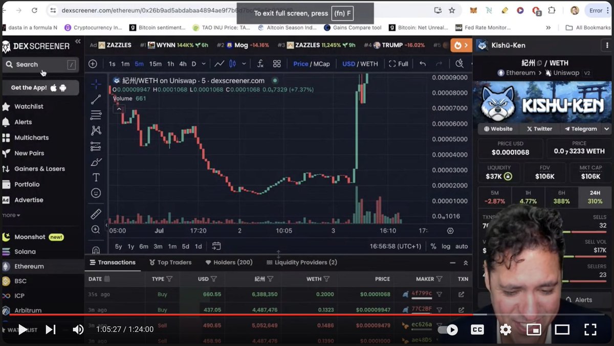 sliqstar's tweet photo. If you really want a 1000X's or more, go and follow the original OG badman of crypto @MichaelSuppo, and thank him for the complimentary shout-out about @KishuKenETH on his YouTube channel.

https://t.co/u5zILMGkGW

$KISHU $KENDU $KAI https://t.co/FAGZjbNqAN