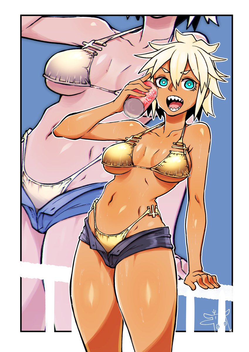 #ビキニスタイルの日 
みんな日焼けしようぜ
特にお前੯'`\ 