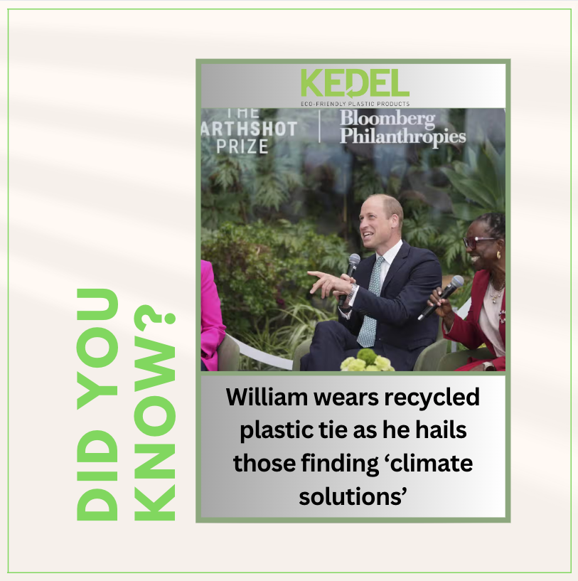 The Prince of Wales championed eco-credentials around his neck in the form of a recycled plastic tie, 
standard.co.uk/showbiz/celebr…