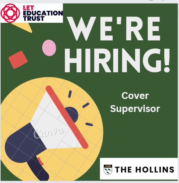 For more information about this exciting role please visit thehollins.com/our-school/vac…
<a href="/LETEduTrust/">LET Education Trust</a>