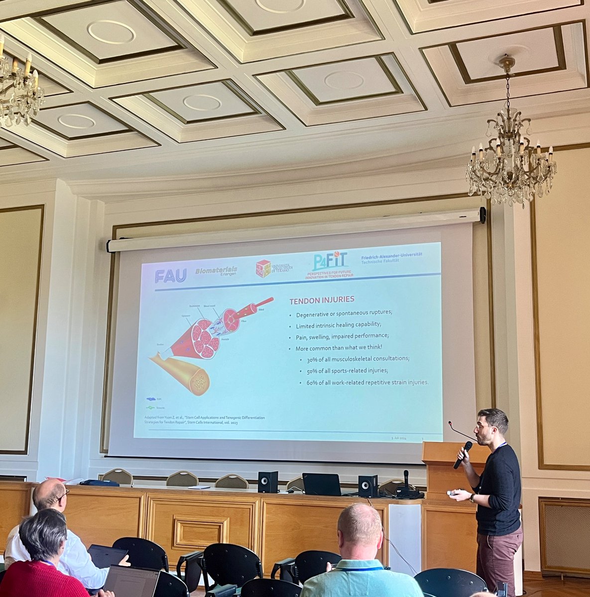 Last day at <a href="/NATO/">NATO</a> Summer School on Nanomaterials and Nanoarchitectures at Smolenice Castle, Slovakia, is for young researchers’ presentations. Here I am talking about bringing innovation to tendon scaffolds production <a href="/Boccaccini_Lab/">Biomaterials_Erlangen</a> <a href="/P4Fit/">P4_FIT</a> <a href="/UniTeramo/">Università di Teramo</a> <a href="/UniFAU/">FAU Erlangen-Nbg</a>
