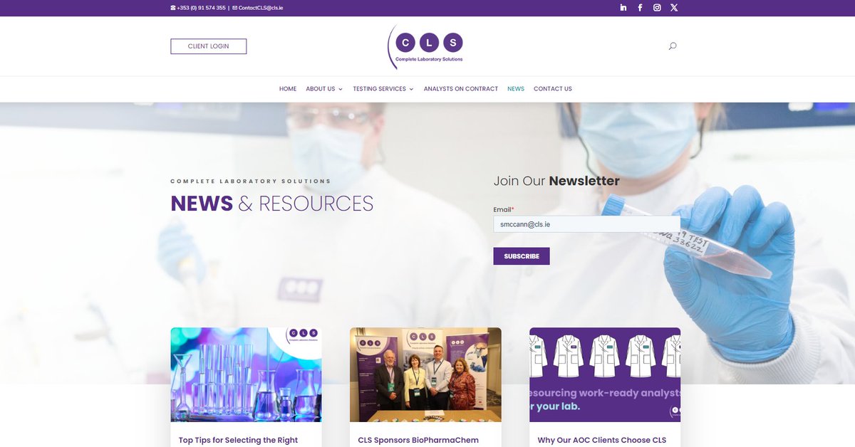 📝🔬🔍 Have you checked out all of our recent blog posts yet?  Stay up-to-date with the latest happenings at CLS: eu1.hubs.ly/H0b2qPb0

#CLS #blogposts #latestnews #laboratorypartner #stayinformed