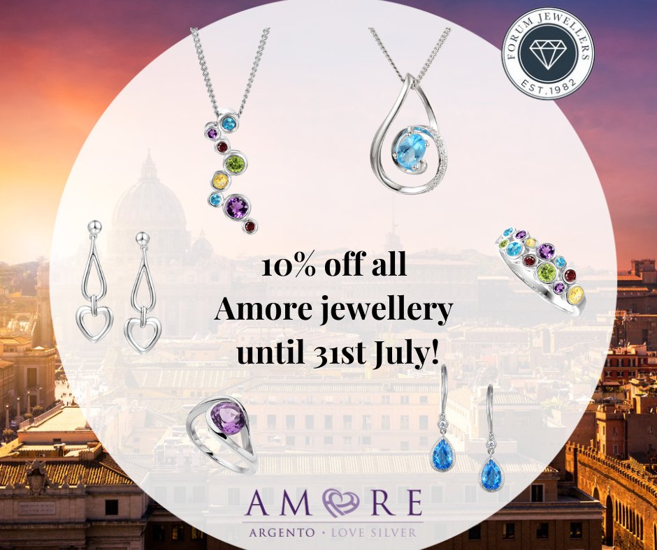 10% off all <a href="/AmoreArgento/">Amore Argento®</a> #jewellery until 31st July! 
Shop here: loom.ly/SL75FPY

#rings #bracelets #earrings #necklaces #pendants