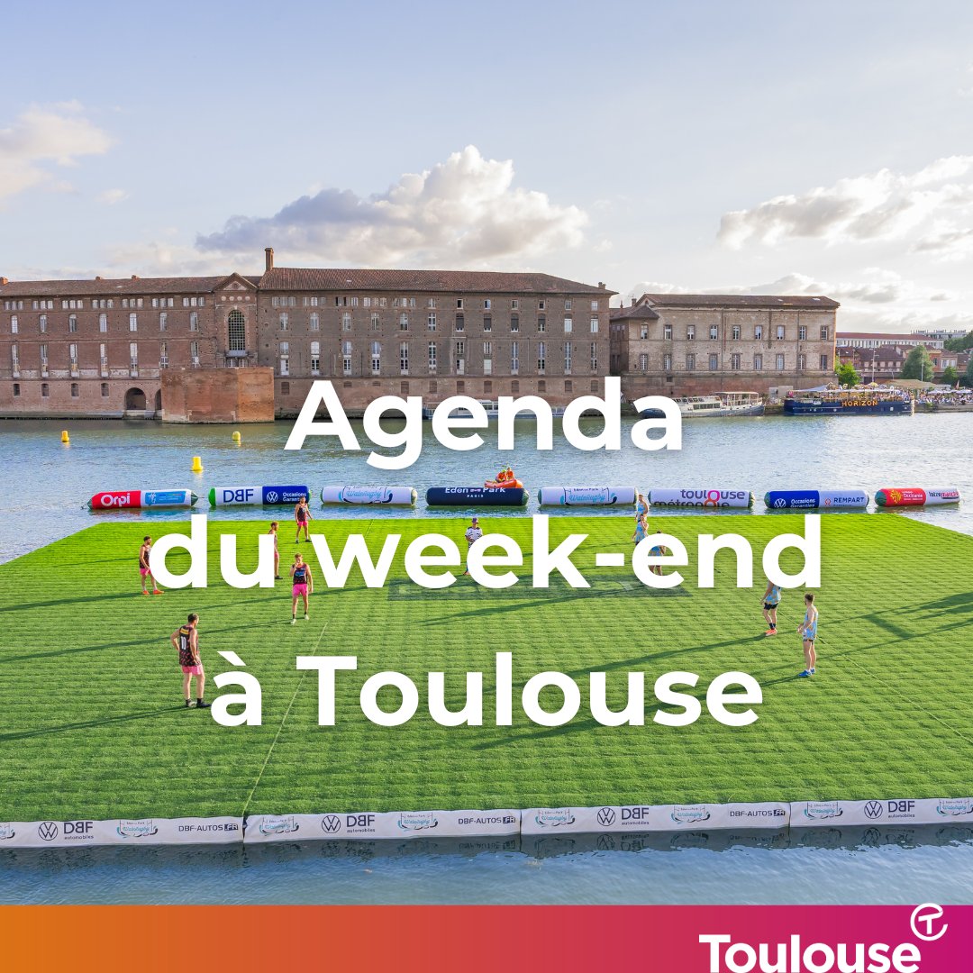 📅 Agenda du week-end à Toulouse : du 5 au 7 juillet 2024 📅

Ce week-end à #Toulouse, profitez d’un joli programme ! 
Notre sélection ici : bit.ly/AgWETlse
Retrouvez tout l'agenda là : bit.ly/LAgendaTlse

#toulouse #visiteztoulouse
Photo © R. Deligeon