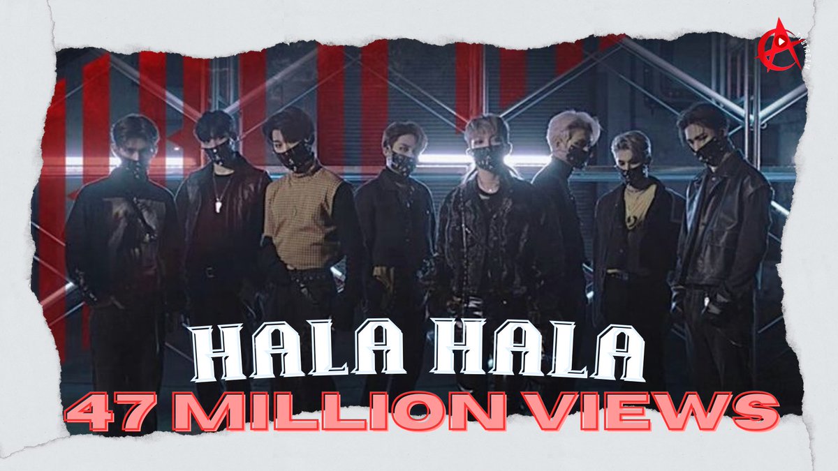 ATYstream's tweet photo. ➺ Congratulations!

'Hala Hala' MV has reached 47.000.000 views!  ✨ 🎉

—👽—
#에이티즈 @ATEEZofficial #エイティーズ #ATEEZ https://t.co/3dYjHEEOCX