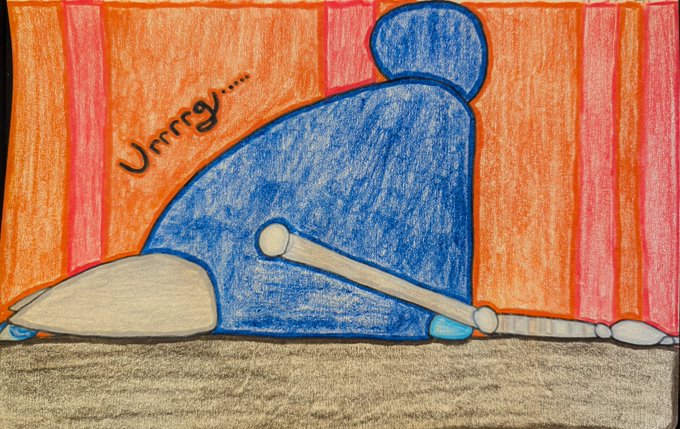 Art Fight #4 Carrrrrrllllll  I read "I'm tired, but trying" on HellLita's art card when trying to figure