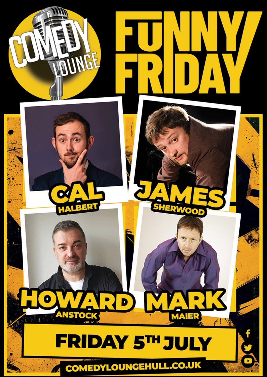 Join us tonight for a full night of laughter!

comedyloungehull.co.uk
