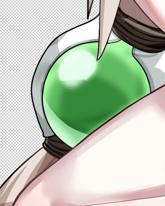 翡翠の色ってあまり描いたことないから楽しい 