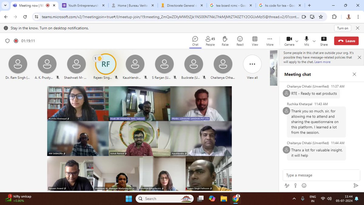 SabagrisOffice's tweet photo. 🌐 Exciting insights from CCS NIAM Workshop!🌐 

SABAGRIs team learned by Prof Ram singh about IEC, RCMC, Trade Policy, HS Code, DGFT, APEDA, MPEDA, restricted products, Trade Map, GST refunds, and more.

Ready to go global! 🚀🌍 
#Sabagris #CCSNIAM #AgriStartups #ExportImport https://t.co/oR5z3nkYuX