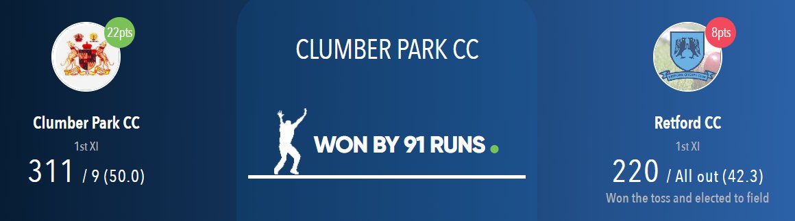 Retford Cricket Club tweet media