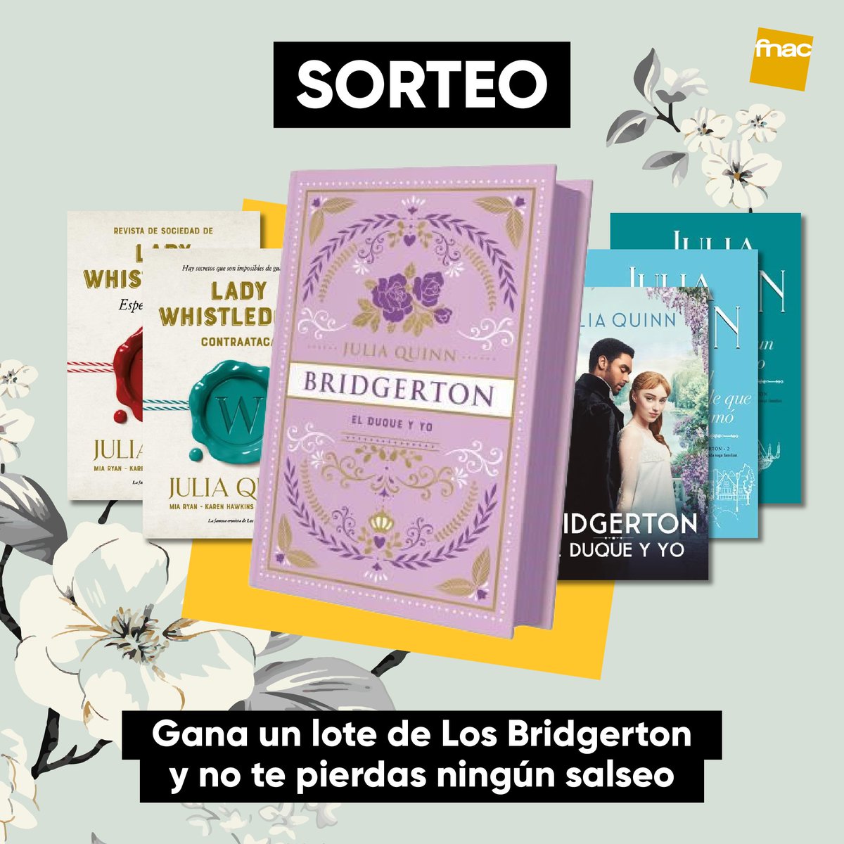 🌷 SORTEO 🌷

Queridísimo lector, ¿echabas de menos a Lady Whistledown? Porque tenemos algo para vos

✅ Sigue a <a href="/Fnac_ESP/">Fnac España</a>
✅ RT
✅ Menciona a tu Diamante de la temporada con #LosBridgertonenFnac

Habrá 3 ganadores el 10/7
BBLL: epr.ms/4eSdNn6