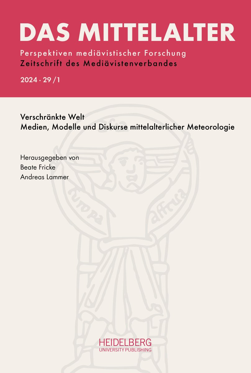 Alle reden übers Wetter: Auch in der neuen Ausgabe der Zeitschrift „Das Mittelalter“ geht es um das Wetter, genauer um mittelalterliche #Meteorologie. Jetzt online lesen oder runterladen: doi.org/10.17885/heiup… @Mediaevisten #openaccess #Mittelalter