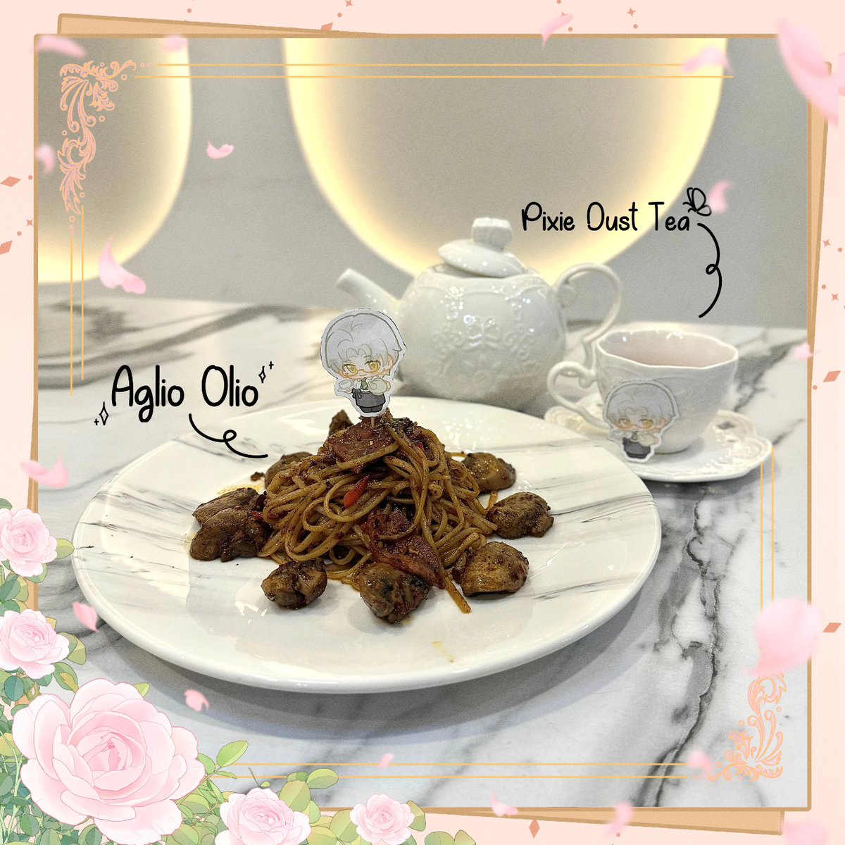 princeparasg's tweet photo. 「 ✦ 𝐕𝐲𝐧’𝐬 𝐀𝐠𝐢𝐨 𝐎𝐥𝐢𝐨 ✦ 」
 (Warning: It’s a very very peppery taste!)

* ˚ ✦ 𝐏𝐢𝐱𝐢𝐞 𝐃𝐮𝐬𝐭  ੈ✩‧₊˚ https://t.co/TlyvGnwHSx