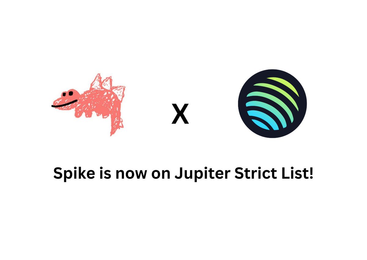 We are pleased to announce that $spike is now on <a href="/JupiterExchange/">Jupiter</a> Strict List

Thank you Jupiter for ensuring our community stays safe

CA: 

BX9yEgW8WkoWV8SvqTMMCynkQWreRTJ9ZS81dRXYnnR9