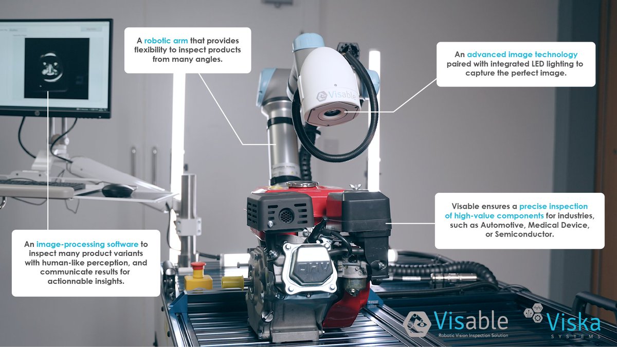 ViskaSystems's tweet image. Are you looking for a complete solution for the inspection of high-value components within your industry?

Discover #Visable, our Robotic Vision Inspection Solution 👉 viska.ie/products/visab…

#MachineVision #RoboticVision #QualityControl #InspectionSolution
