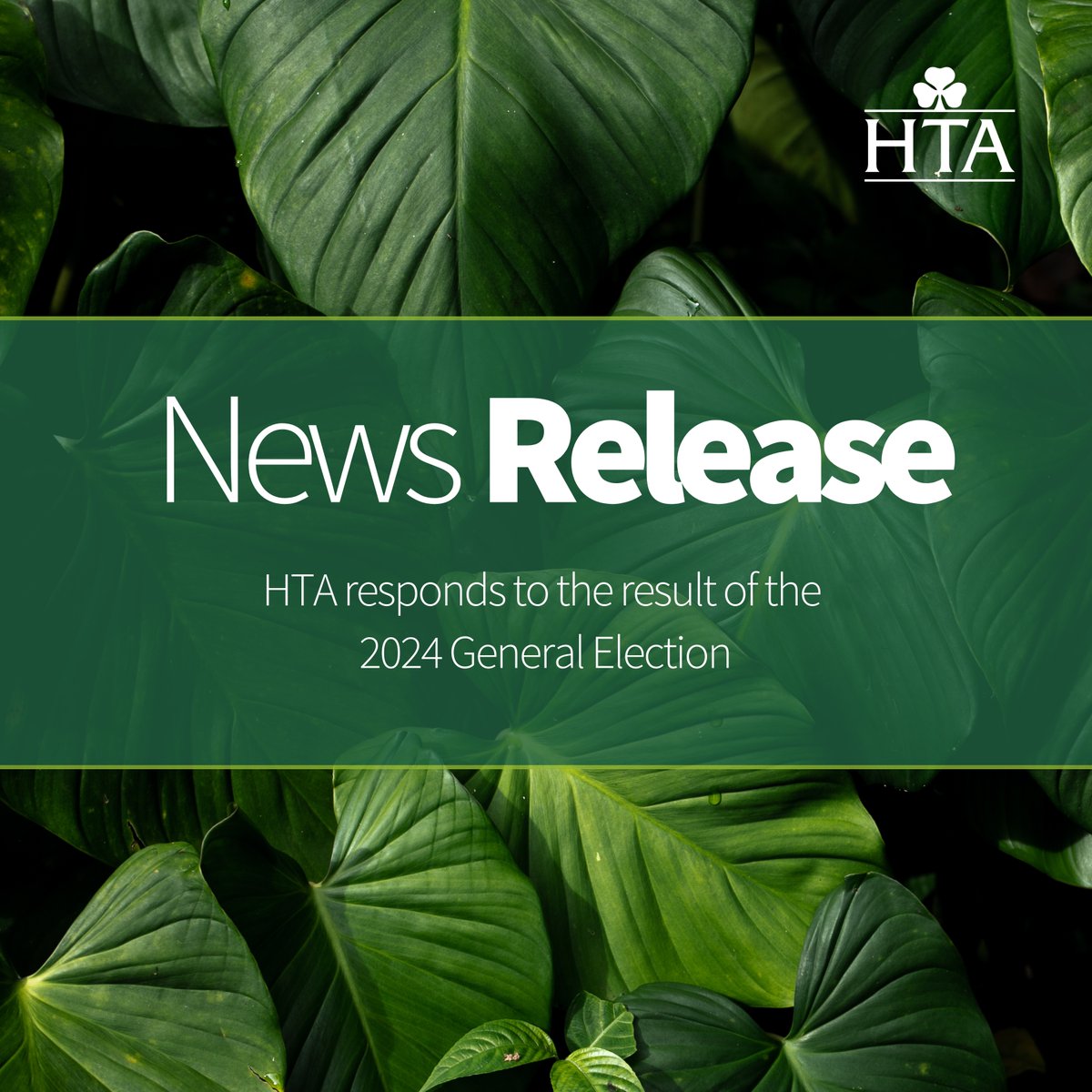📣🌿 The HTA welcomes the incoming PM &amp; new Labour government. Today could and should be a turning point for a greener future and give recognition to our fantastic industry 🌱

Full statement here 👉ow.ly/byek50SvJaI
#EnvironmentalHorticulture #GreenGrowth #KeirStarmer