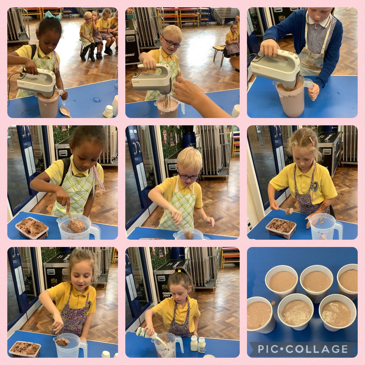 Karen's Cooking Club. 
We baked blueberry muffins and made chocolate milkshake.