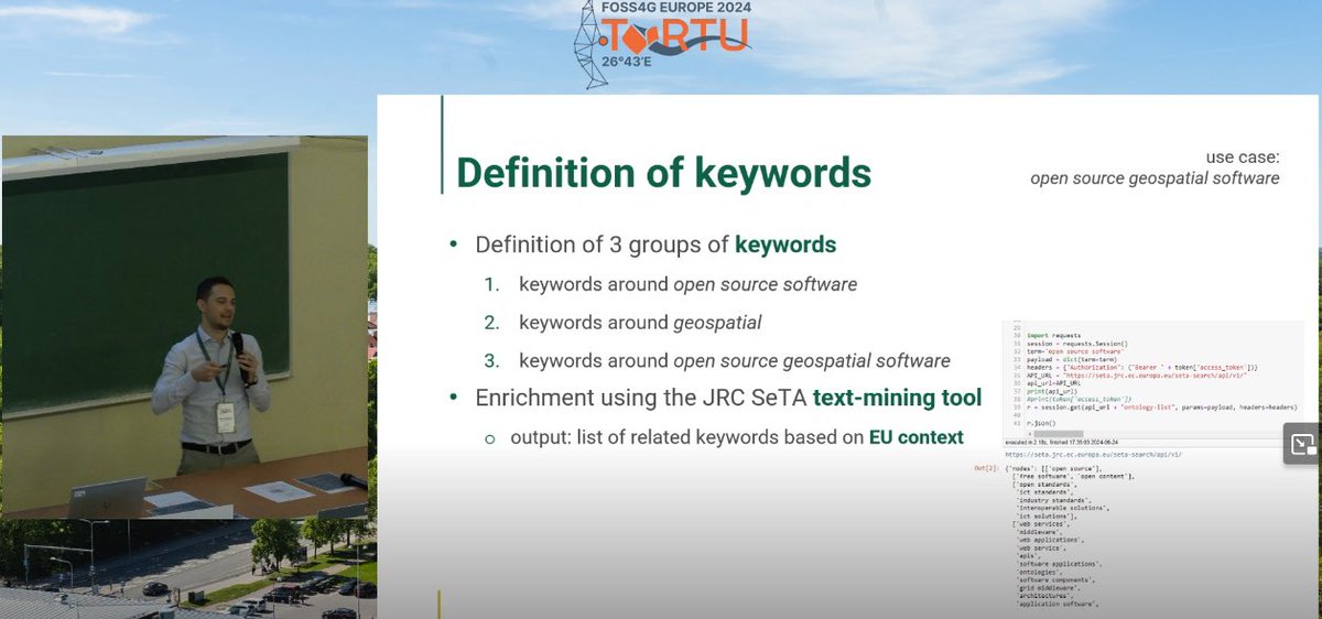 MarcoMinghini's tweet image. Yesterday at #foss4ge I gave a talk on the analysis of the Tenders Electronic Daily (TED) database including 🇪🇺 public procurement notices 🗂️ and share insights how much open source geospatial sw, open geospatial data & standards is there.
📂 Slides at talks.osgeo.org/foss4g-europe-…