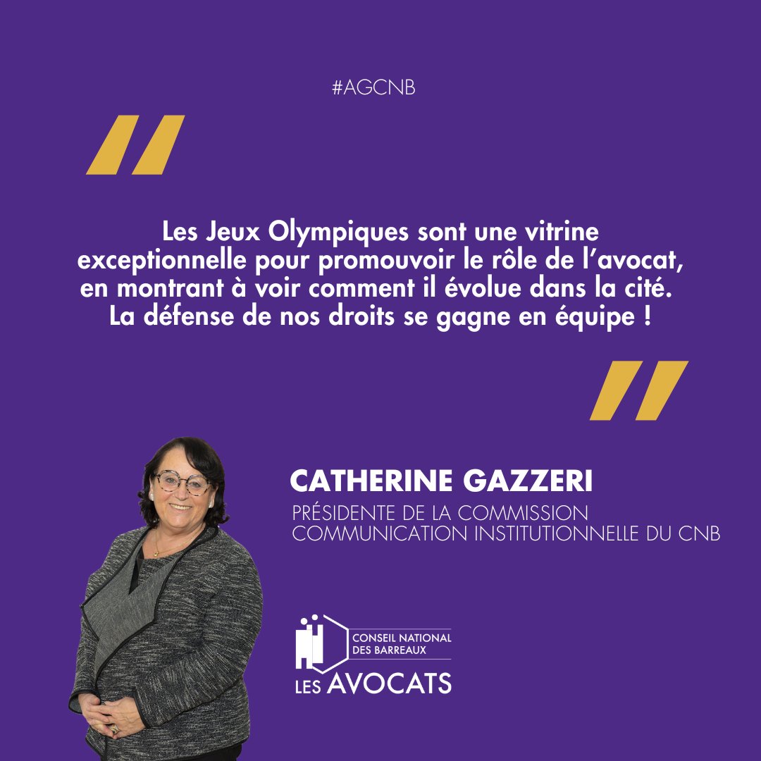 .<a href="/CGazzeri/">Catherine GAZZERI</a> présente le dispositif de communication qui sera diffusé lors des #JeuxOlympiques2024.  

Le #CNB souhaite démontrer que le sport est un facteur essentiel d’avancée des droits. Les JO sont le théâtre de luttes qui font la grandeur de cet événement.

Cette campagne tire