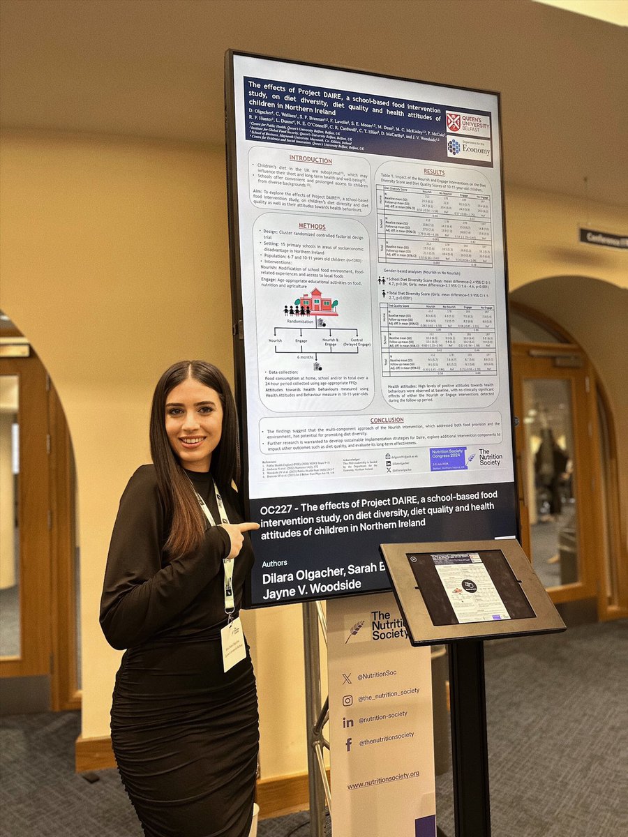Dilara Olgacher (@dilaraolgacher) on Twitter photo It was a great opportunity to present our findings from Project Daire, a school-based food intervention study in Northern Ireland, on Day 3 of #NSCongress24 in Belfast! I also enjoyed learning about other exciting presentations on #schoolfood during the session 🍎 <a href="/NutritionSoc/">Nutrition Society</a> It was a great opportunity to present our findings from Project Daire, a school-based food intervention study in Northern Ireland, on Day 3 of #NSCongress24 in Belfast! I also enjoyed learning about other exciting presentations on #schoolfood during the session 🍎 <a href="/NutritionSoc/">Nutrition Society</a>