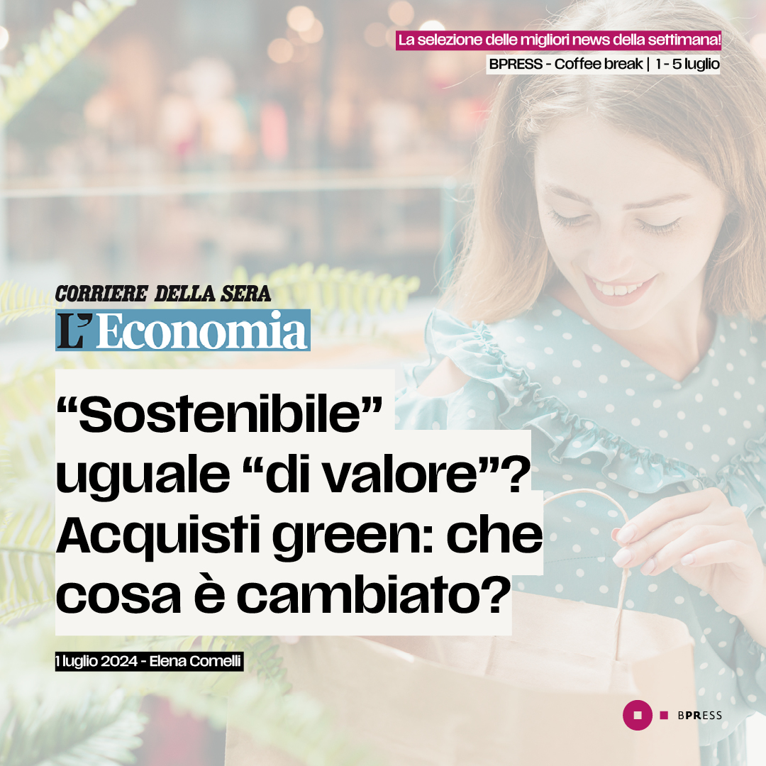 BPRESS_IT's tweet photo. Coffee break☕️ Ecco le news più curiose della settimana!
♻️ Acquisti green: cosa è cambiato? @Corriere
📚 Uni Bicocca: ritardare l'accesso ai social migliora autostima e le relazioni. @ItaliaOggi
📹 Come riconoscere un video AI? I consigli de @ilpost
#BPRESS https://t.co/83J8b62tTx