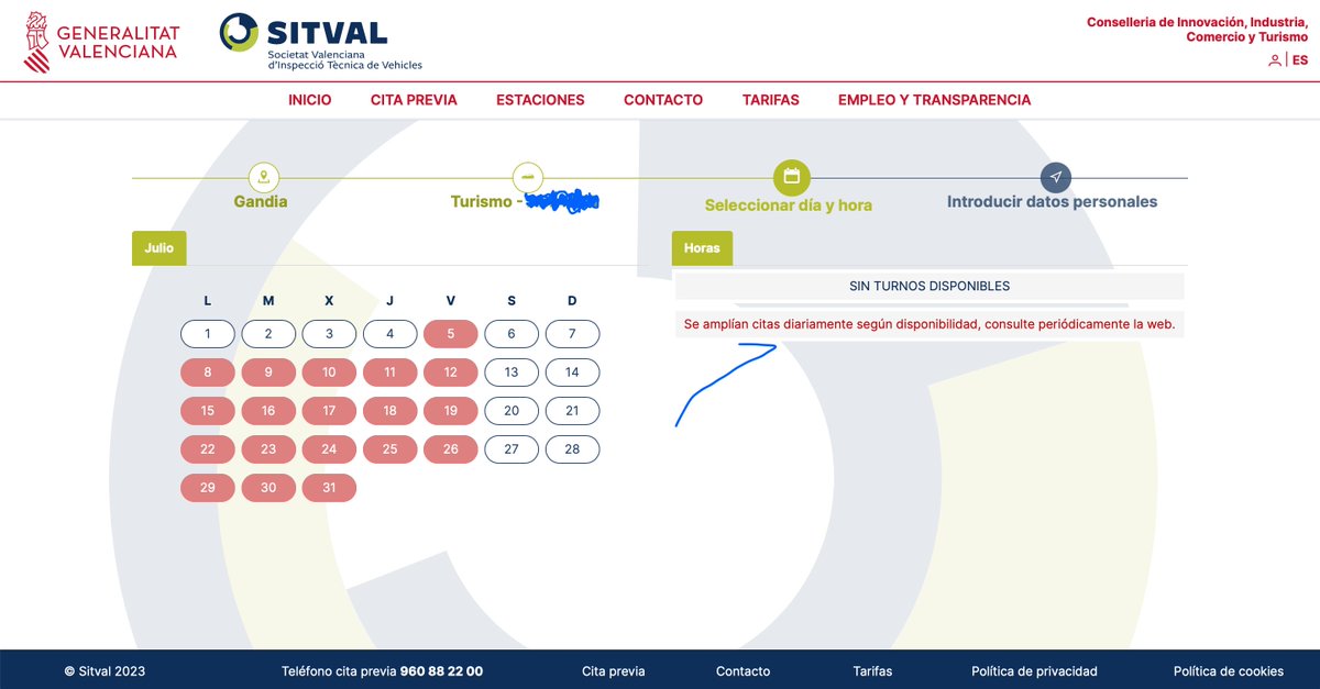 llorager's tweet photo. "Se amplían citas diariamente según disponibilidad" #SITVAL @generalitat = MIS COJONES MORENOS. Quina puta vergonya de servici (!) https://t.co/1DDBs4xFjV