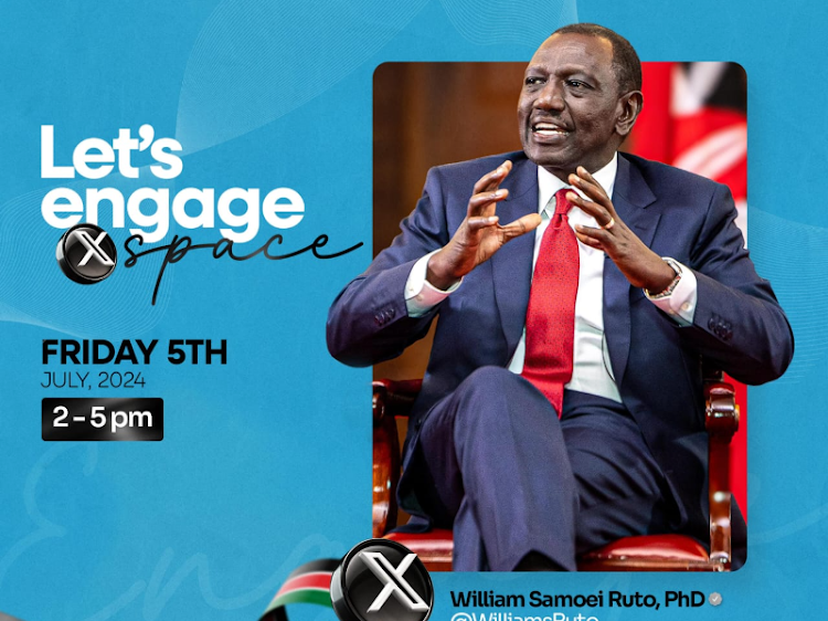 allanotizz's tweet photo. Ruto,Gen Z ‘Royal Rumble’ on X Space, Who Will Blink First? #NiajeNiaje 
@Tellah_Venesa @GhettoRadio895 #EngageThePresident #TinubuMUSTGo #GachaguaExposed #Maandamano  

https://t.co/2Gv3ziiwEE https://t.co/GLzhziKErF