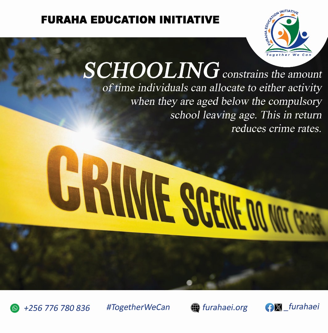 Furahaei's tweet photo. Education: the ultimate crime-fighter.
By learning, we gain wisdom, critical thinking, and a path to success.
Let's educate to eradicate crime and build a brighter, safer world for all! #EducationReducesCrime #LearnToSucceed #SafeAndSmart
#TogetherWeCan https://t.co/nrN5yray2k