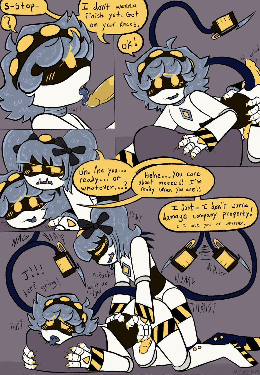 wywyrm's tweet photo. I rlly gotta draw these two more often /// #murderdronesNSFW https://t.co/Oi1vzW6v2J