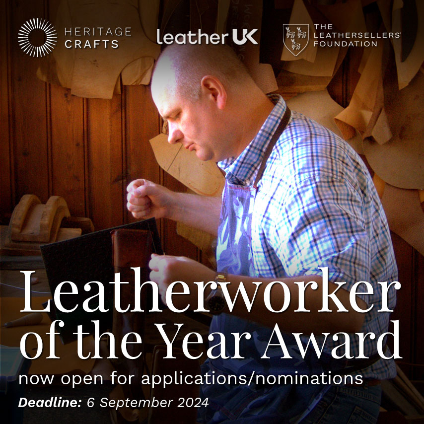 If you are a traditional leatherworker who has done something to be proud of in the last 12 months, please consider applying for the inaugural Leatherworker of the Year Award, in partnership with the British Leather Industry Development Trust. <a href="/Leather_UK/">Leather UK</a> heritagecrafts.org.uk/opportunities/…