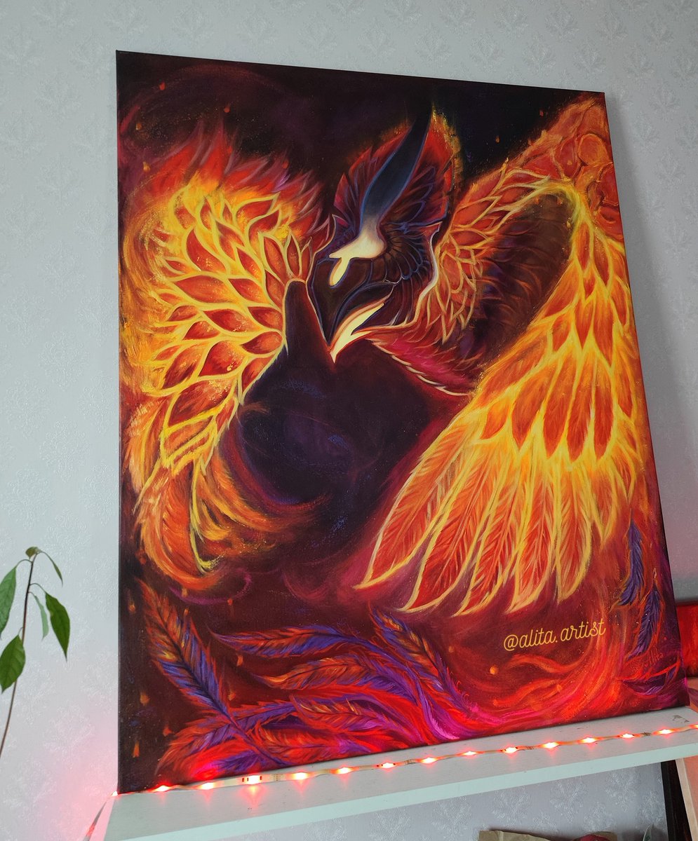 DOTAFireGuides's tweet photo. Amazing Phoenix Oil Artwork! Find the artist in the pic and make sure to follow them! https://t.co/Sq8OUnGv3r