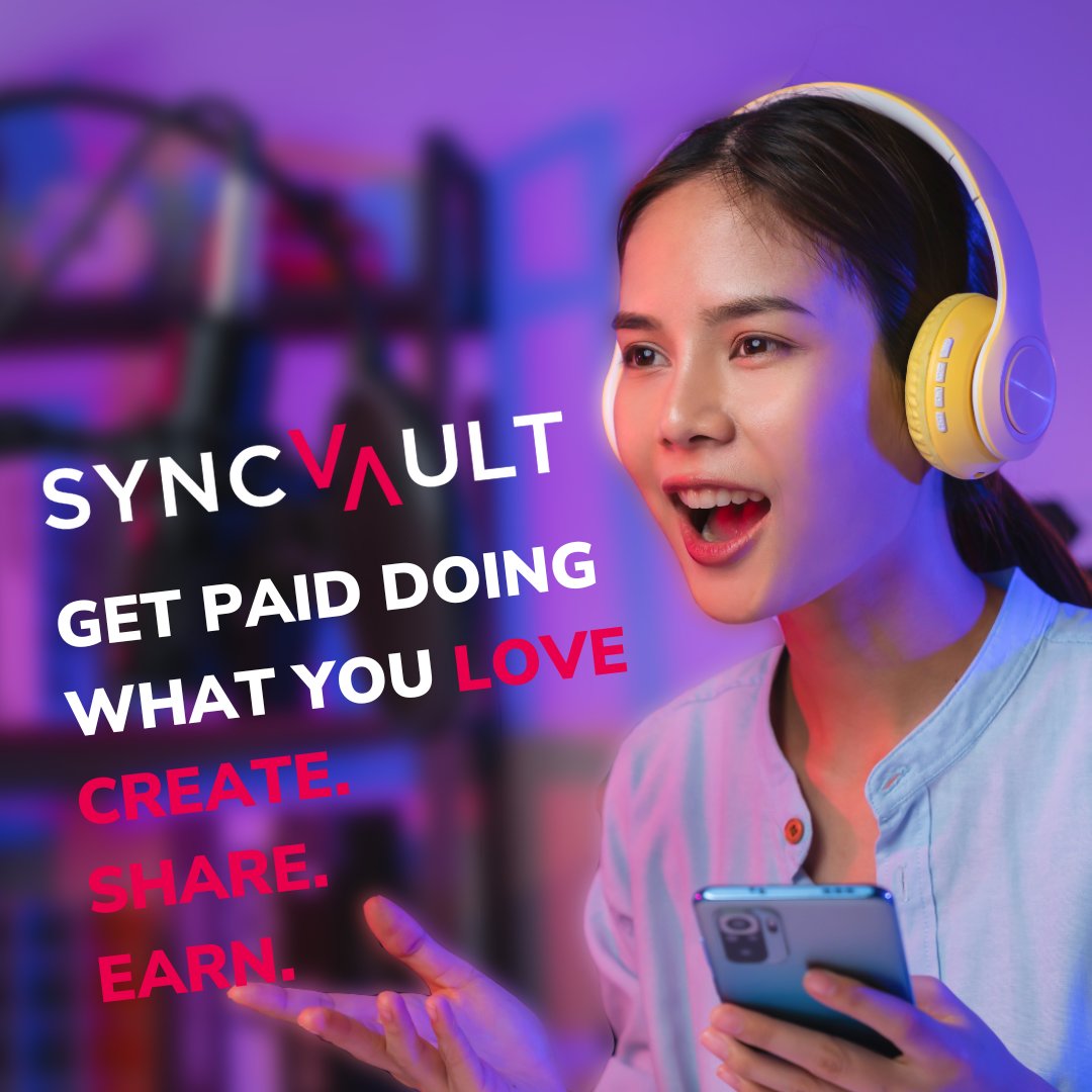 WeAreSyncVault's tweet image. Content creators, level up your earnings! 🚀
Syncvault offers promotions &amp;amp; rewards for your best work. Get paid for what you love. 
Join today! 

#SyncVault #creatorswanted #creators