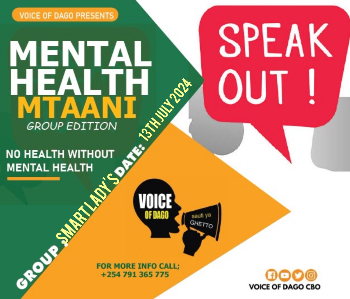Having meaningful engagement is very important especially to the young people, Next week we will be visiting smart lady's group the aim of the visit is to have conversation on mentalhealth and offer support.
<a href="/ahfkenya/">AHF Kenya</a>
<a href="/MOHmentalhealth/">Mental Health Kenya</a>
<a href="/NYC_YouthVoice/">National Youth Council Kenya</a>
<a href="/Pawa254/">PAWA254</a>
<a href="/shesthefirst/">She's the First</a>