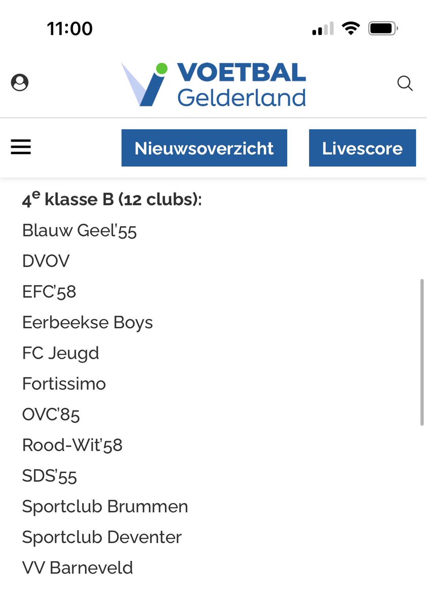 indeling voor het nieuwe seizoen 💪🏽 
<a href="/geldersvoetbal/">VoetbalGelderland.nl</a> <a href="/EdeStadSport/">EdeStadSport</a> <a href="/BlauwGeel55/">Blauw Geel '55</a> <a href="/KSVFortissimo/">KSV Fortissimo - Ede</a> SDS’55