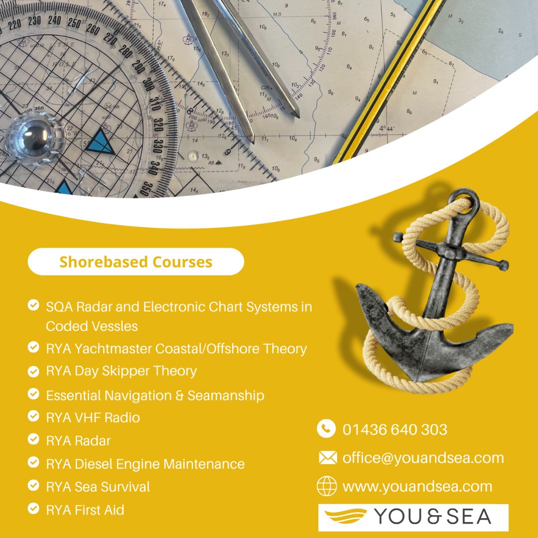 At Rhu Marina in Scotland you will find @youandsea cover all your RYA shore based training needs...