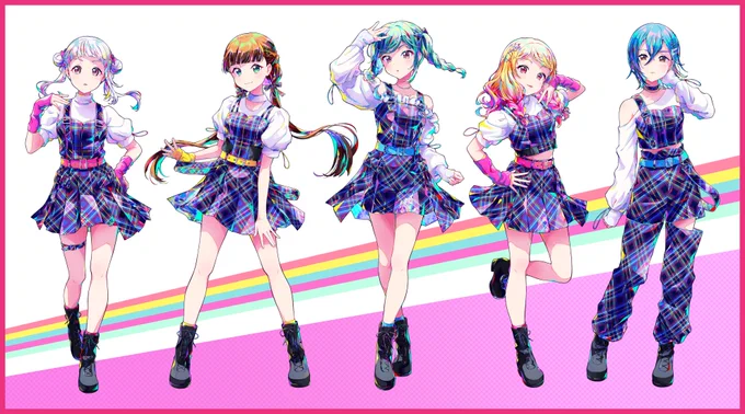 ラブライブ!スーパースターより5yncri5e!の1stシングル『Jellyfish』リリックビデオ用イラストを描かせていただきました!ぜひたくさん観て・聴いてくださいーかっこよすぎる動画は有栖さんが制作してくださいました!()#lovelive #Liella #5yncri5e 