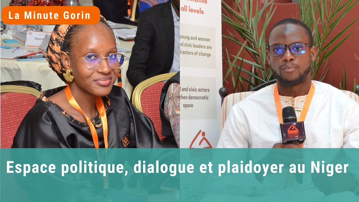 Dans l’#EspacePolitique au Niger 🇳🇪, quel type de #leadership pour un #dialogue harmonieux ? Quels sont les défis et les mécanismes appropriés pour un bon #Plaidoyer ? Djibril A. Boukari de MPN Kichin Kassa et Saadatou G. Oumarou de la Jeune Chambre Internationale s’expriment