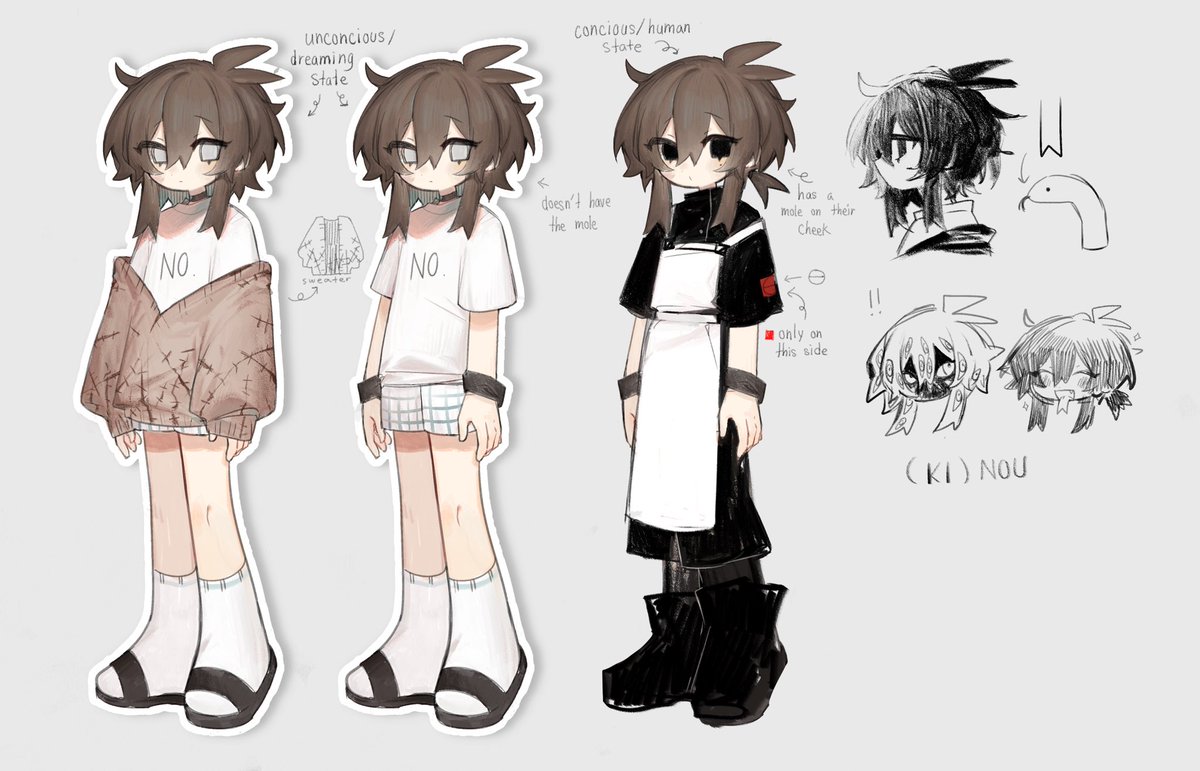 k1_no88's tweet photo. Finally made some refs for the sonas since my friends pulled me into art fight!! https://t.co/WYXivFsfhh