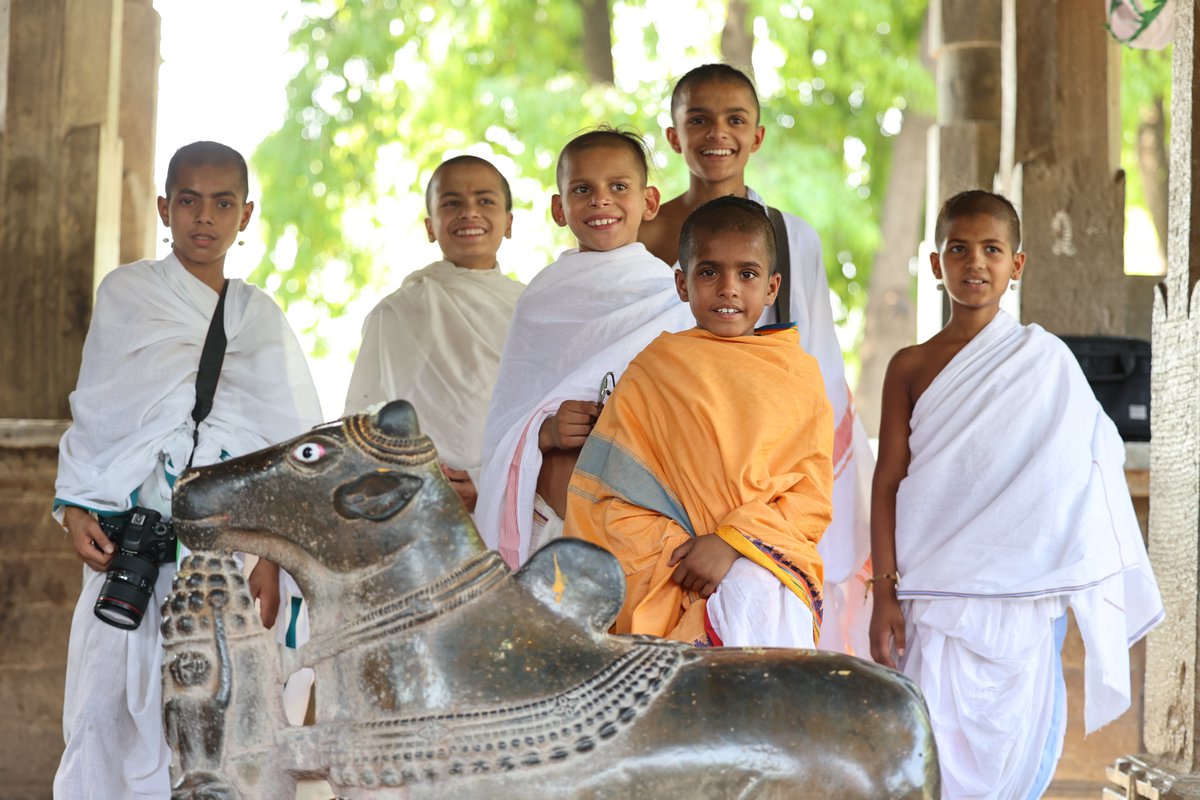 One of the brahmachari-s remarked he is seeing the 4th or 5th vRshabha (Shiva's vahana), all at different temples, without Shiva, it reminded of the sad state we are in.. may these vRshabha-s truly become Shiva's vahana at all such places, and then some more.