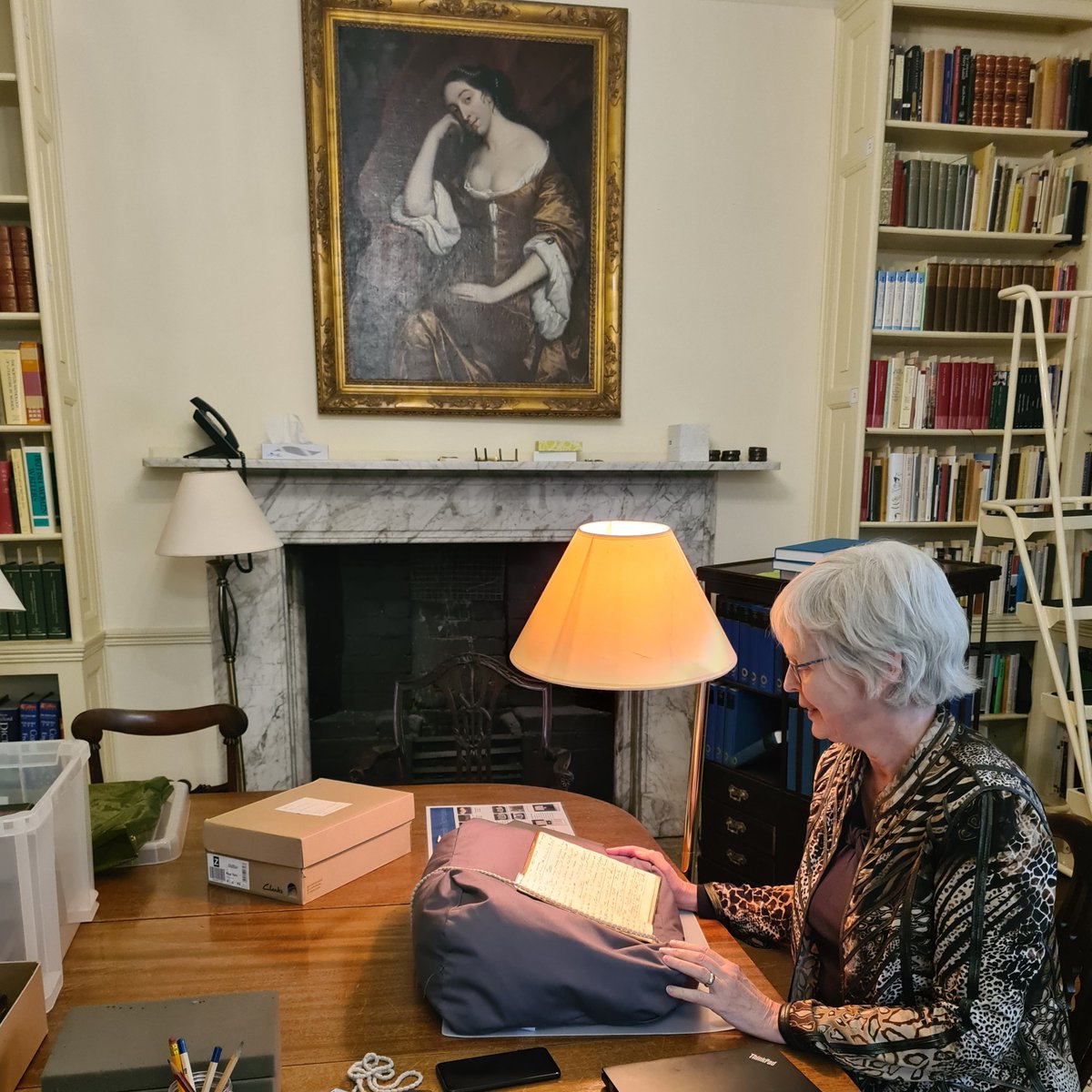 ChawtonHouse's tweet image. We are delighted to have @jasnaorg International Visitor Dr Lesley Peterson with us over the next month. Lesley will be working on a transcription of an unpublished 58-page manuscript, “Goldsmith – A Melo Drama in Two Acts”,  attributed to Fanny Holcroft (1780–1844).