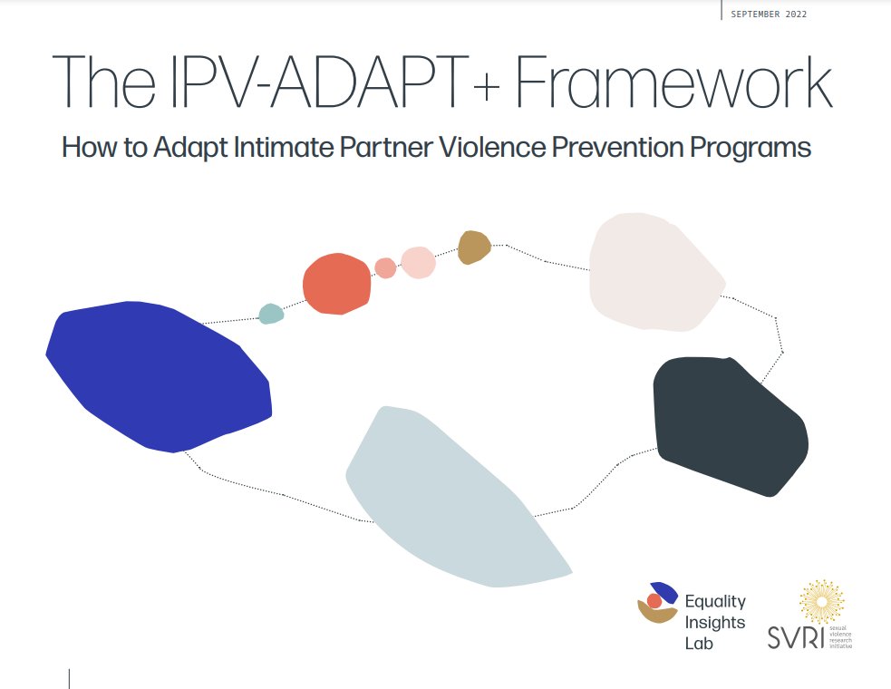 Looking for guidance on adapting IPV prevention interventions to new contexts? This framework from @EqI_Lab and <a href="/SVRI/">abdullah</a> offers strategies for the efficient use of resources for effective interventions. 🛠️prevention-collaborative.org/wp-content/upl…
#ProgrammingWell