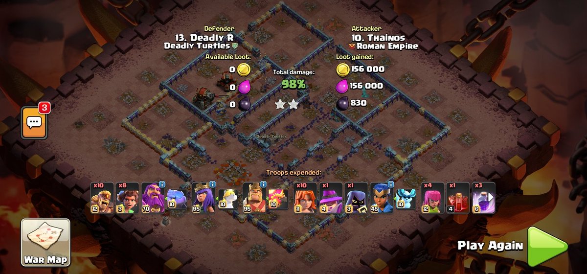 rudransh_0112's tweet image. Sharing my th16 base which gave me good def against meta strats, you can use it in wars or cwl.🔥
Enjoy!😉
link.clashofclans.com/en?action=Open…
Cc - 2 ice golems,3 hh and 2 archers
#clashofclans | #warbase | #cwlbase