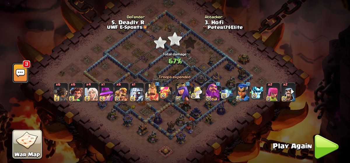 rudransh_0112's tweet image. Sharing my th16 base which gave me good def against meta strats, you can use it in wars or cwl.🔥
Enjoy!😉
link.clashofclans.com/en?action=Open…
Cc - 2 ice golems,3 hh and 2 archers
#clashofclans | #warbase | #cwlbase